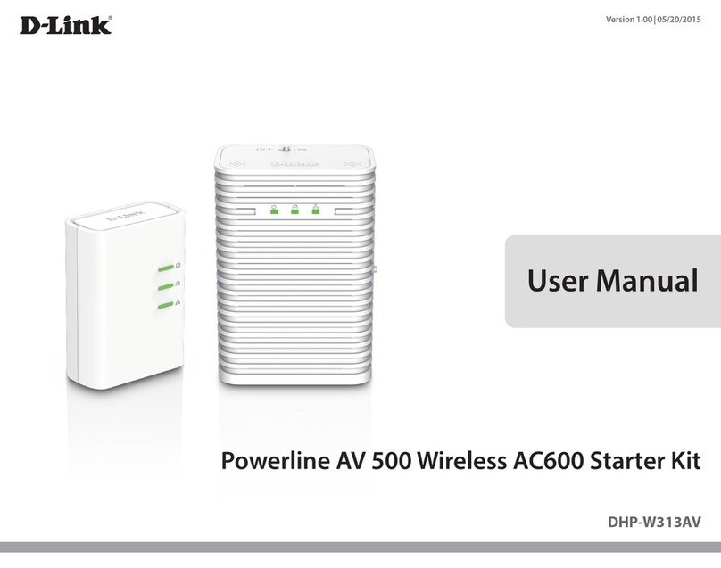 D-Link POWERLINE DHP-W313AV User manual D-Link POWERLINE DHP-W313AV User manual