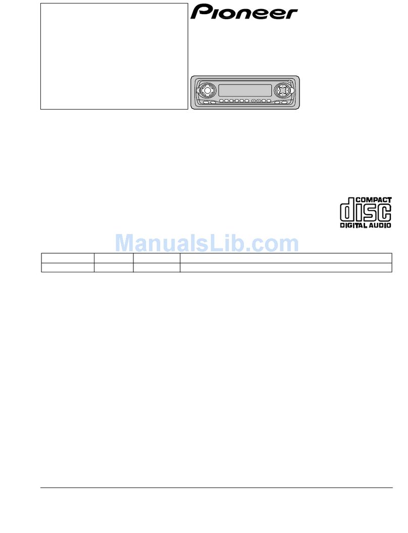 Pioneer Premier DEH-P630 Service manual
