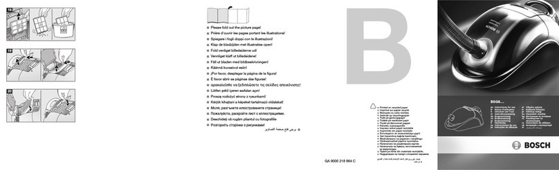 Bosch BSG8 series User manual