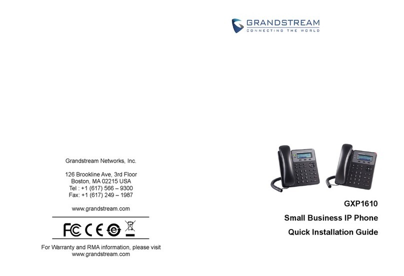 Grandstream Networks GXP1610 User manual