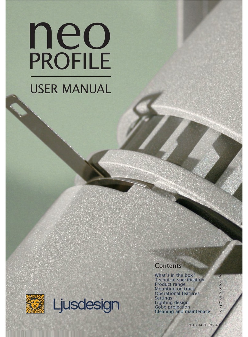 Ljusdesign neo profile user manual