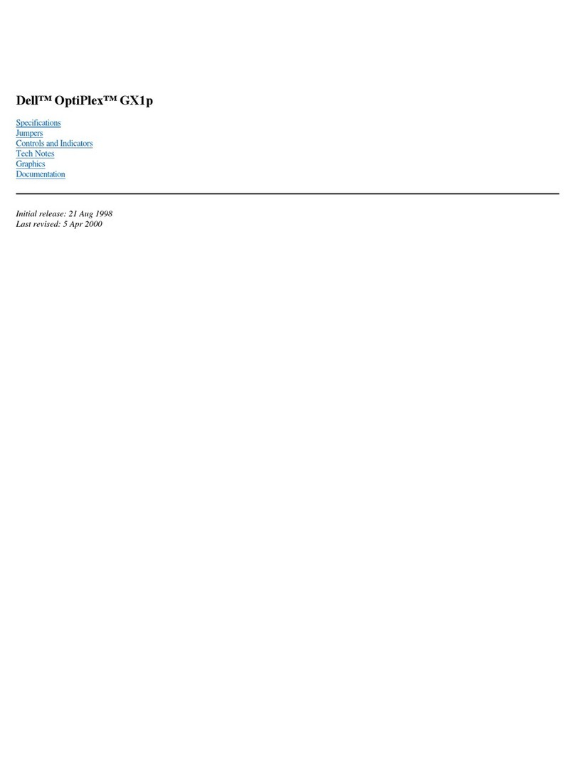 Dell OptiPlex GX1p User manual