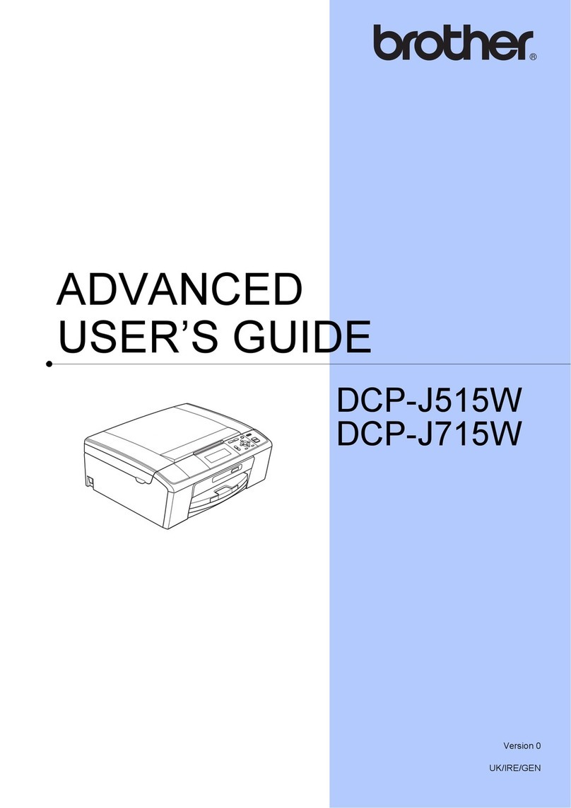 Brother DCP-J515W Assembly instructions