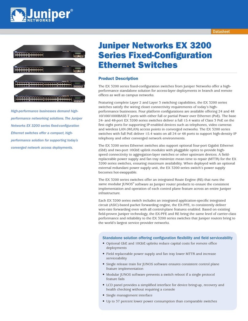 Juniper EX3200 Series User manual