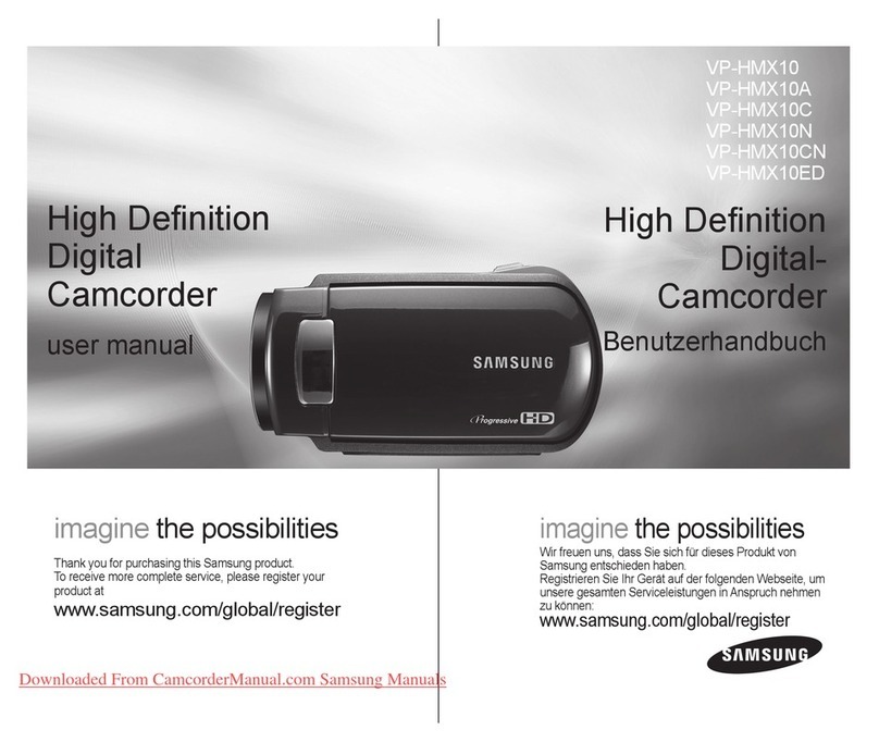 Samsung VP VP-HMX10 User manual