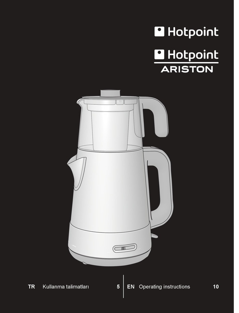 Hotpoint Ariston TM VMT JX0 operating instructions