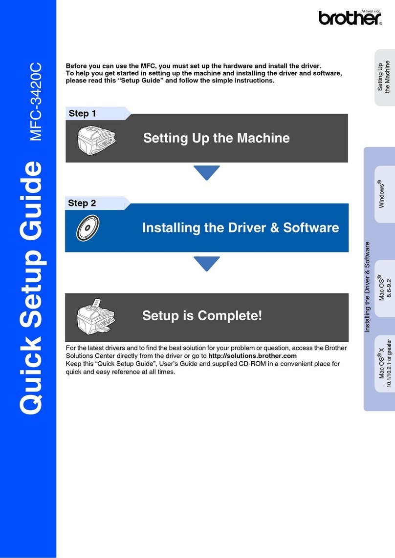 Brother MFC 3420C - Color Inkjet - All-in-One User manual