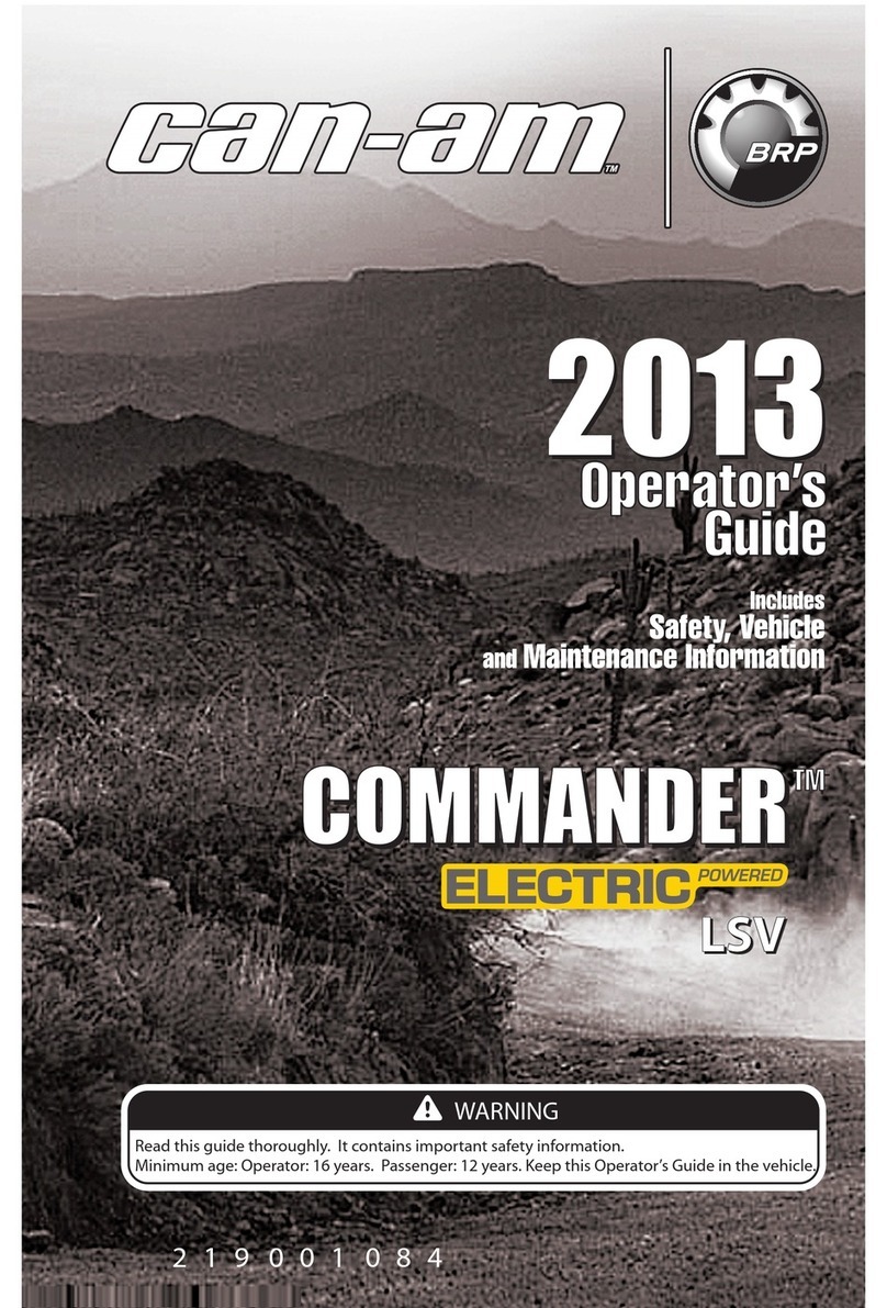 Can-Am Commander Electric LSV Operator's guide Can-Am Commander Electric LSV Operator's guide
