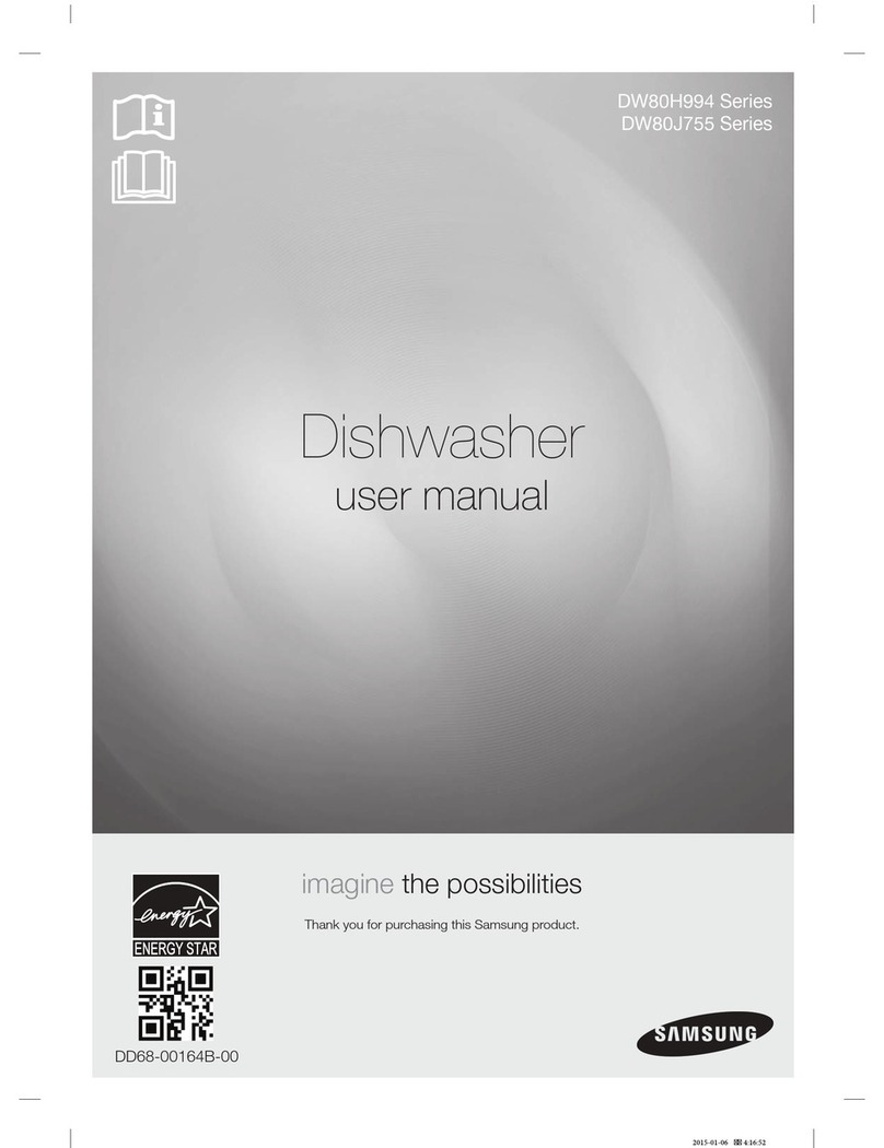 Samsung DW80J755 Series User manual