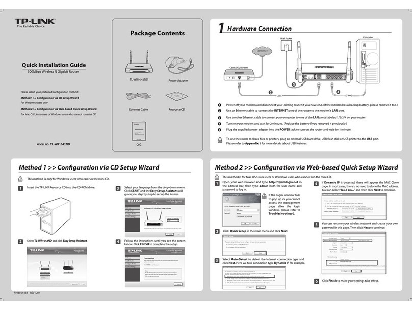 TP-Link TL-WR1042ND Original operating instructions