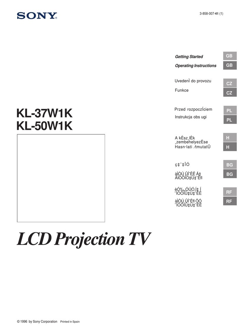Sony KL-37W1K User manual