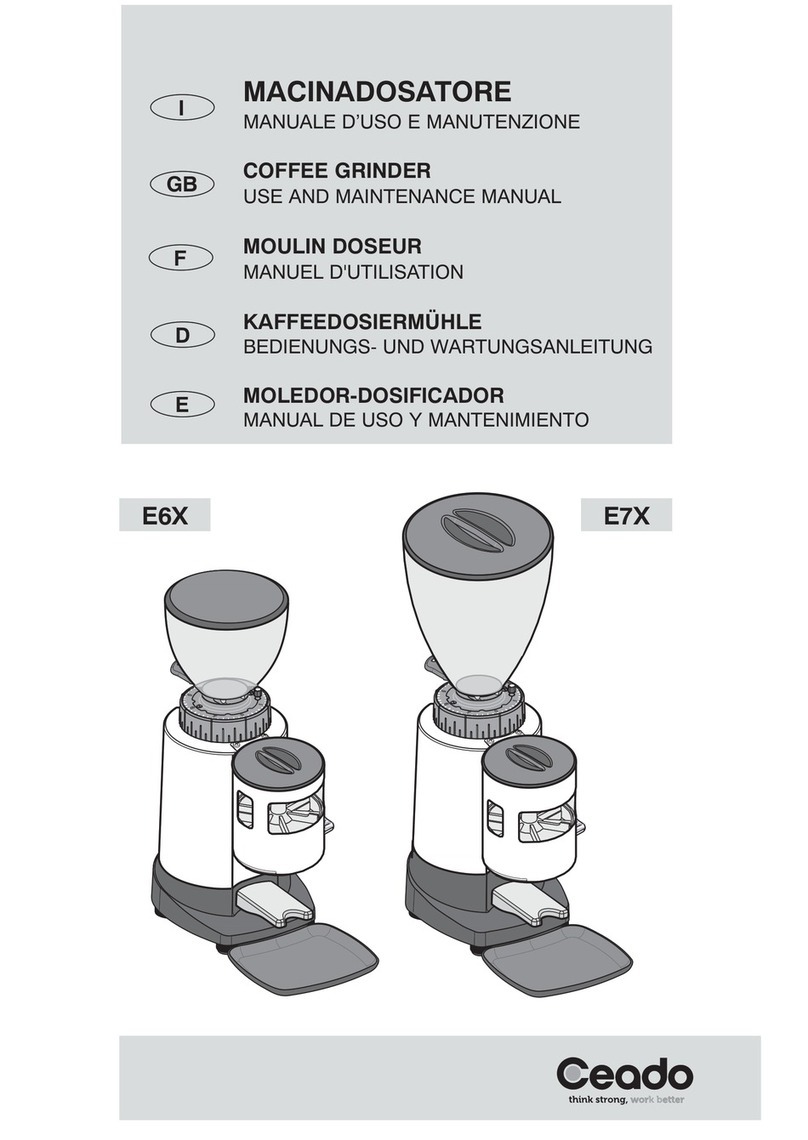 Ceado E6X Use and maintenance manual