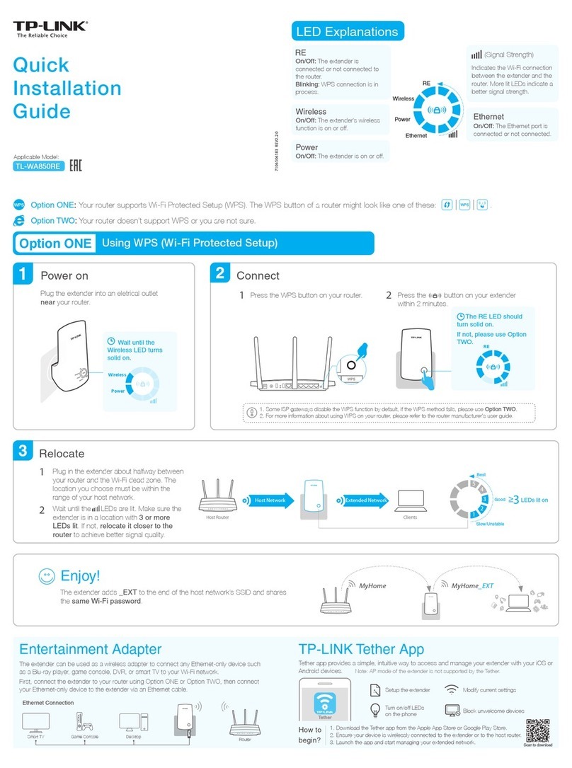 TP-Link TL-WA850RE User manual