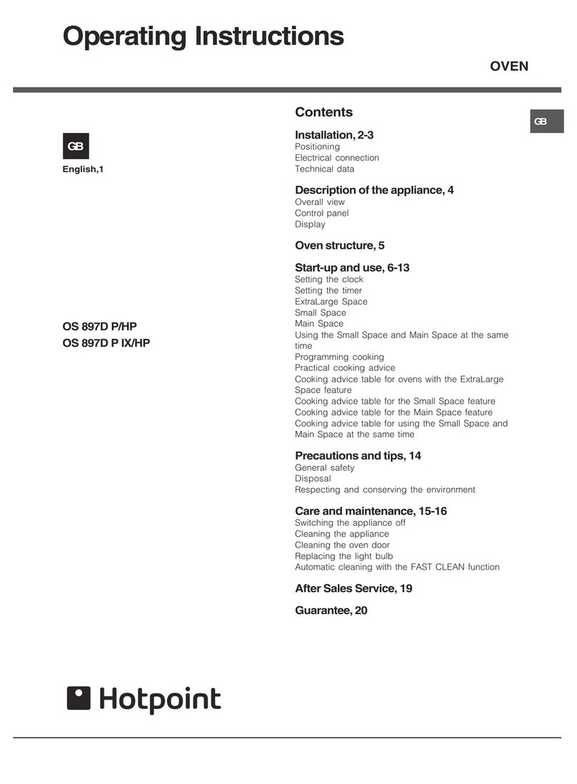Hotpoint OS 897D P/HP S User manual