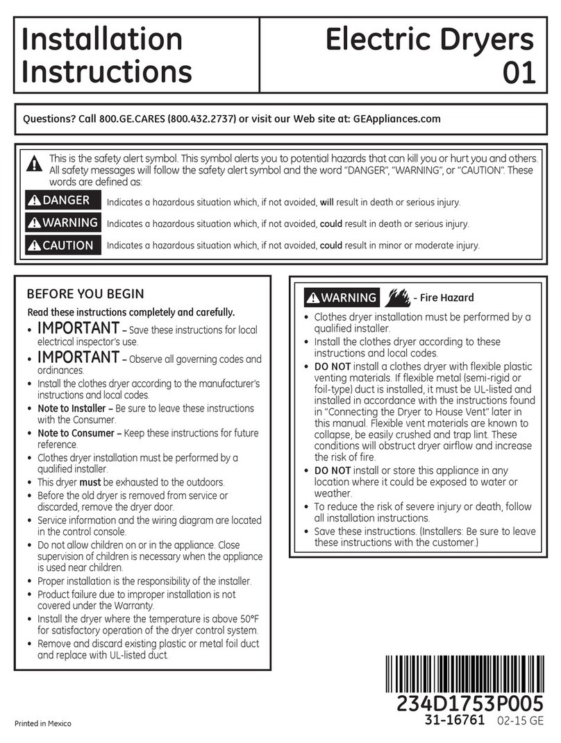 GE CleanSpeak GTD81ESPJMC User manual