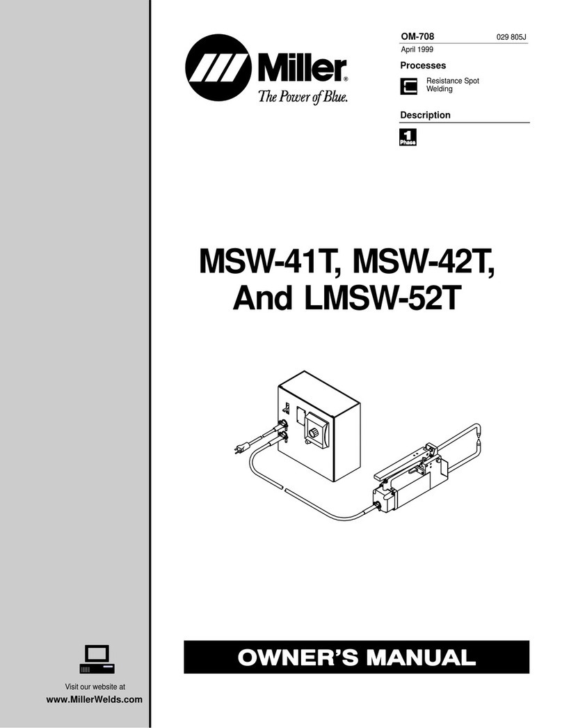 Miller LMSW-52T User manual