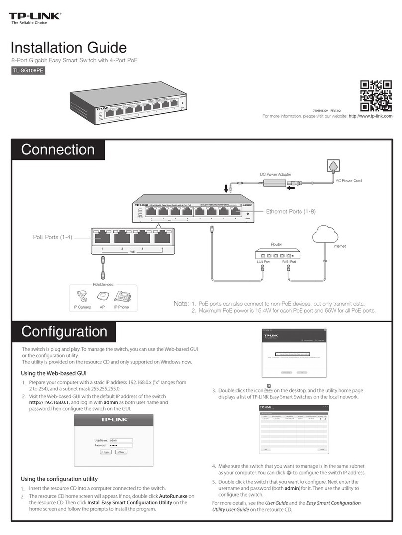 TP-Link TL-SG108PE User manual