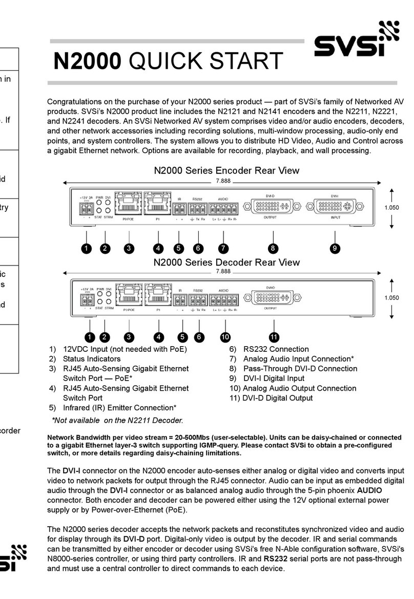 SVSi N2000 series quick start