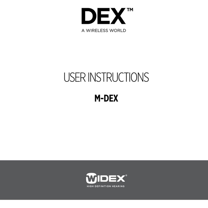 Widex M-DEX User manual
