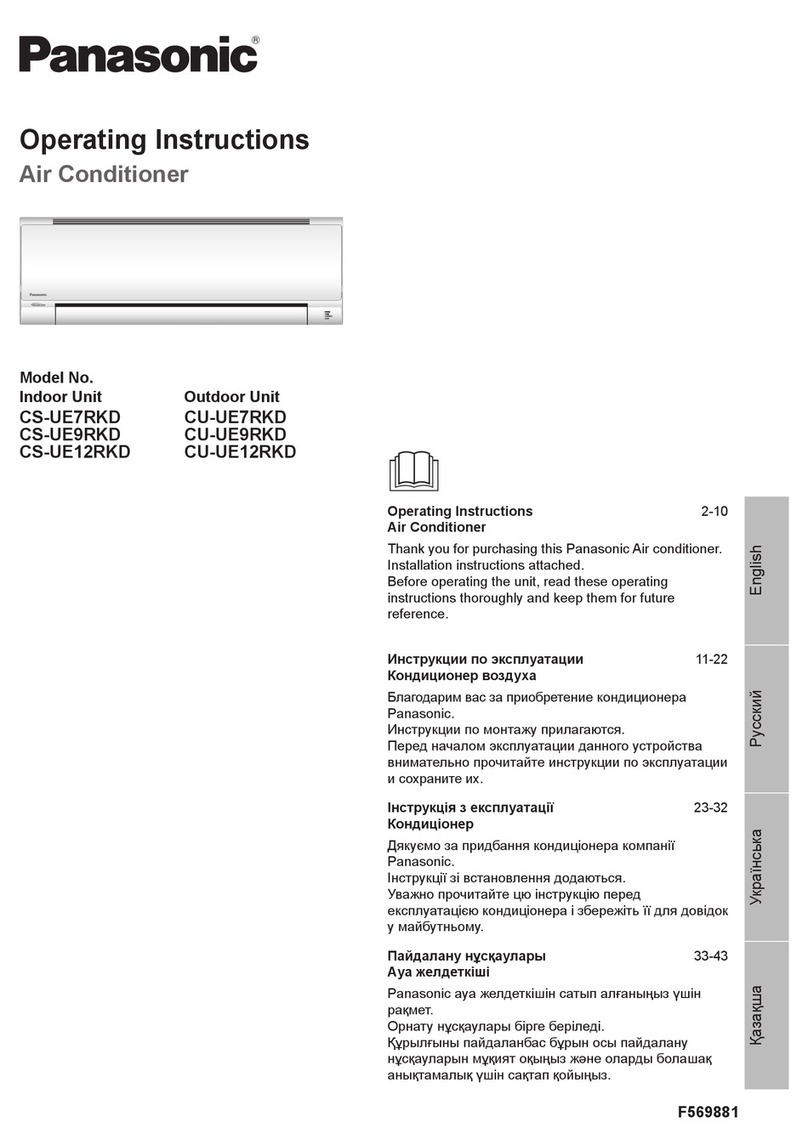 Panasonic CS-UE7RKD User manual