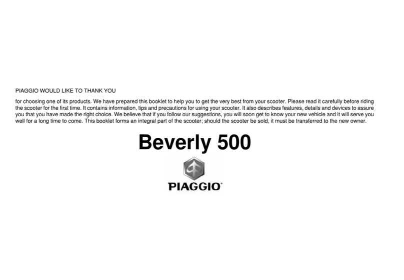 PIAGGIO beverly 500 User manual PIAGGIO beverly 500 User manual