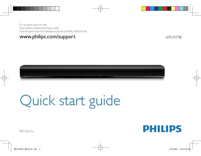 Philips HTL1177B quick start guide