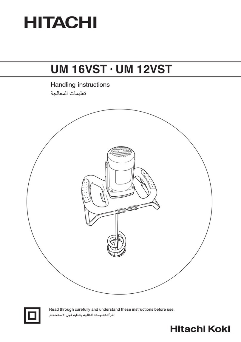 Hitachi um 16vst Handling instructions
