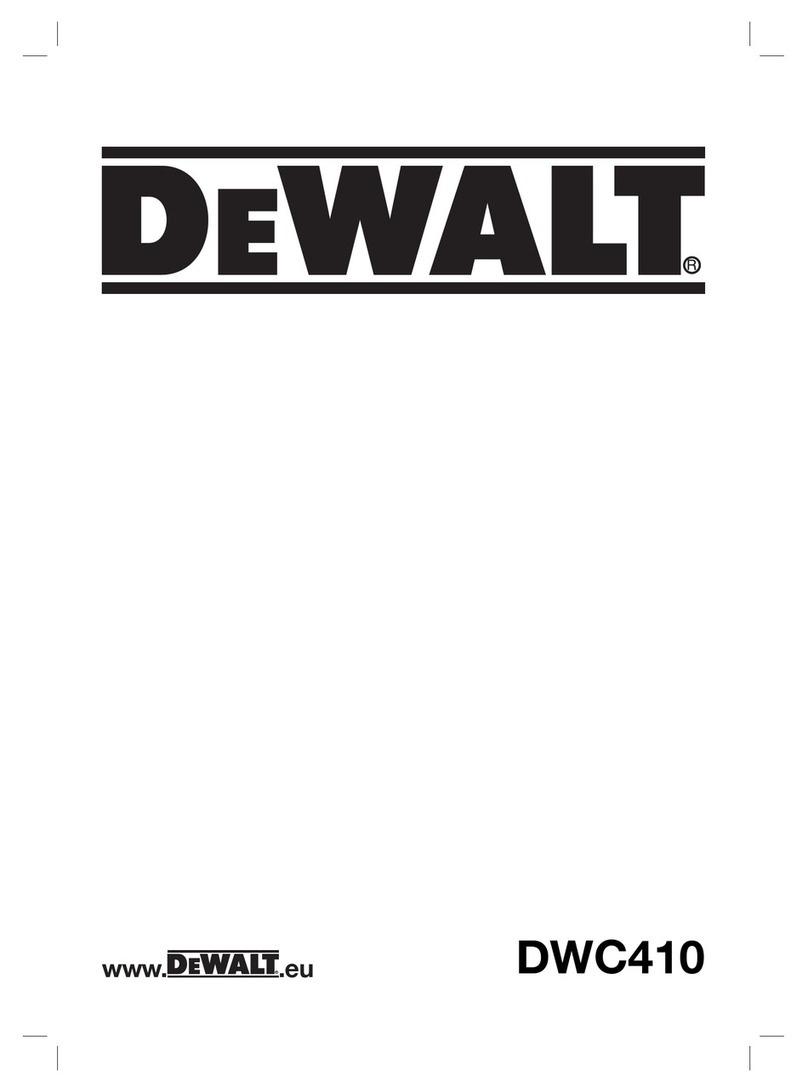 DeWalt DWC410 User manual