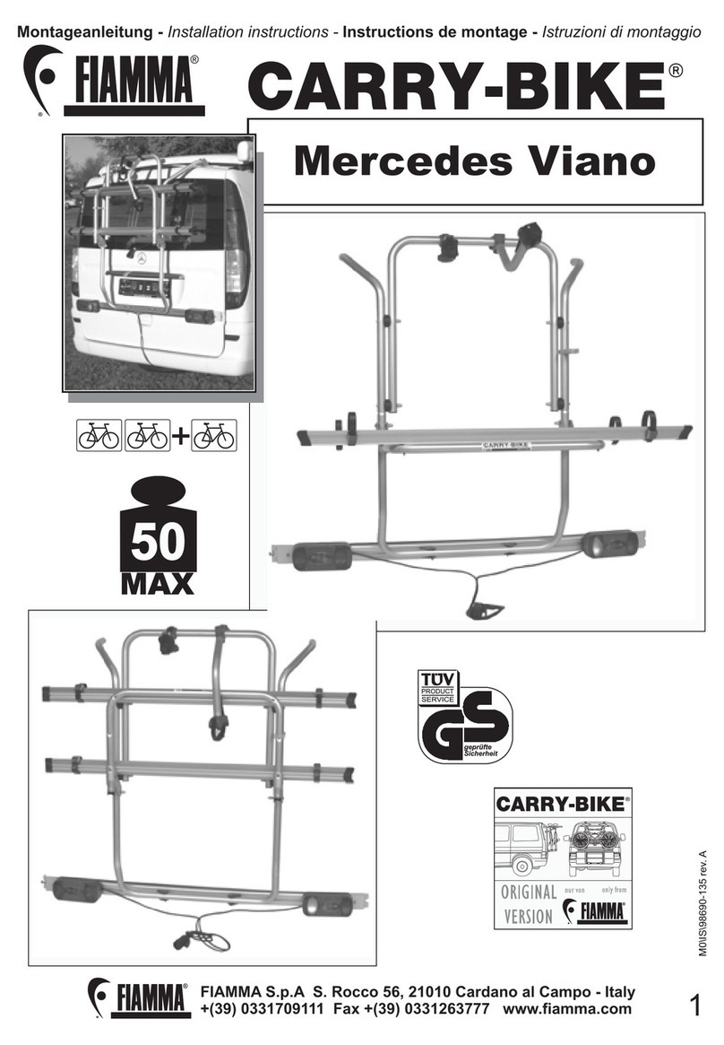 Fiamma Mercedes Viano installation instructions