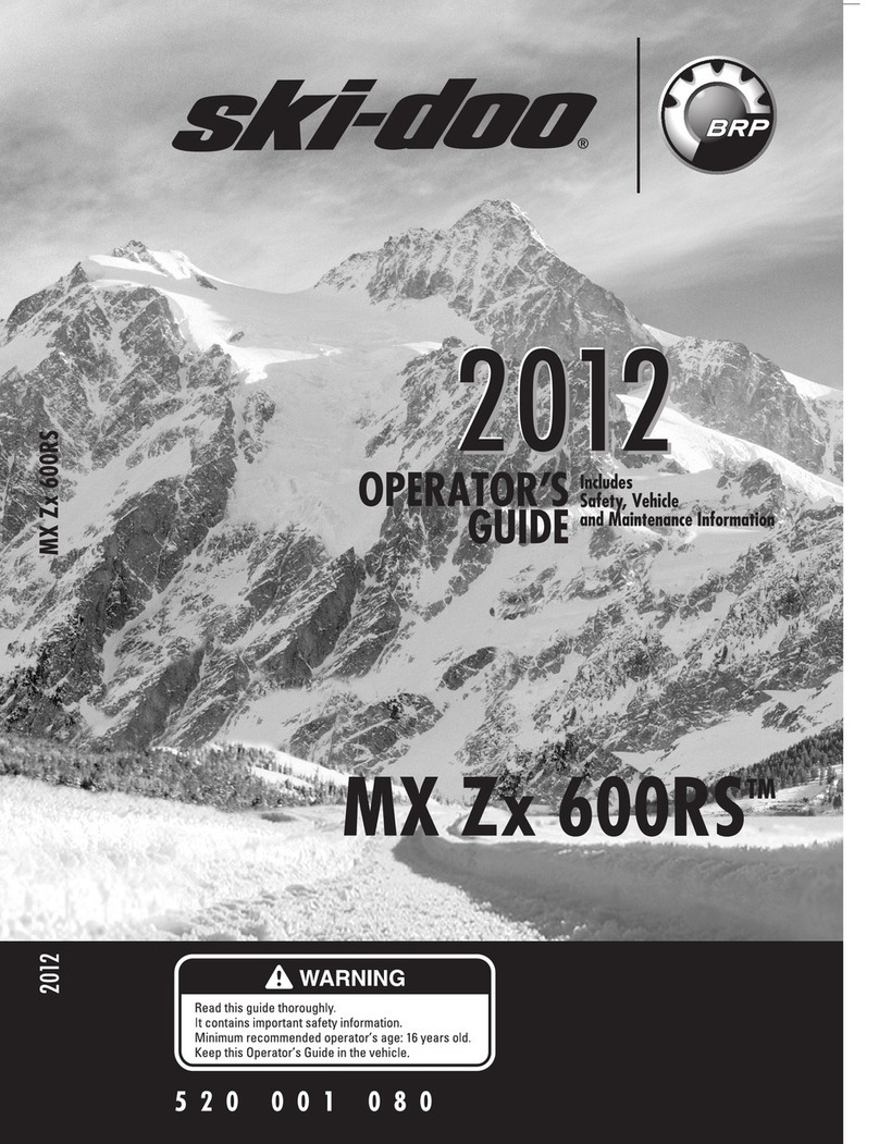 Ski-Doo MX Zx 600 RS Manual