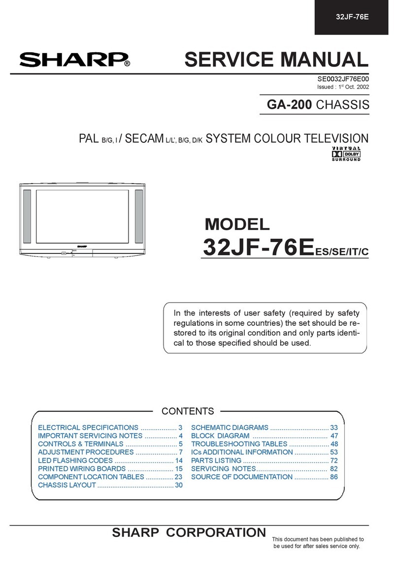 Sharp 32JF-76E User manual Sharp 32JF-76E User manual