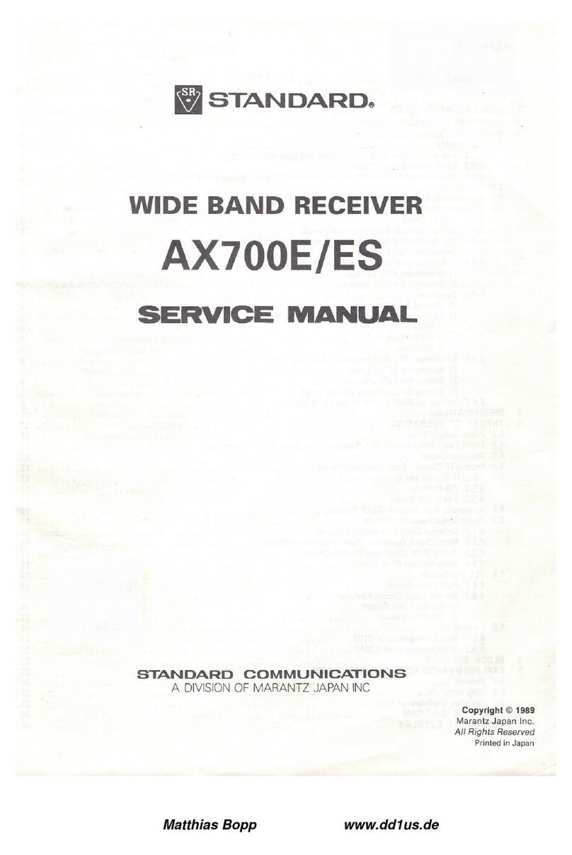 Standard AX700E Service manual