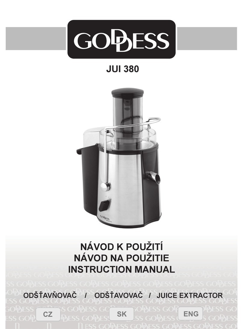 Goddess JUI 380 instruction manual