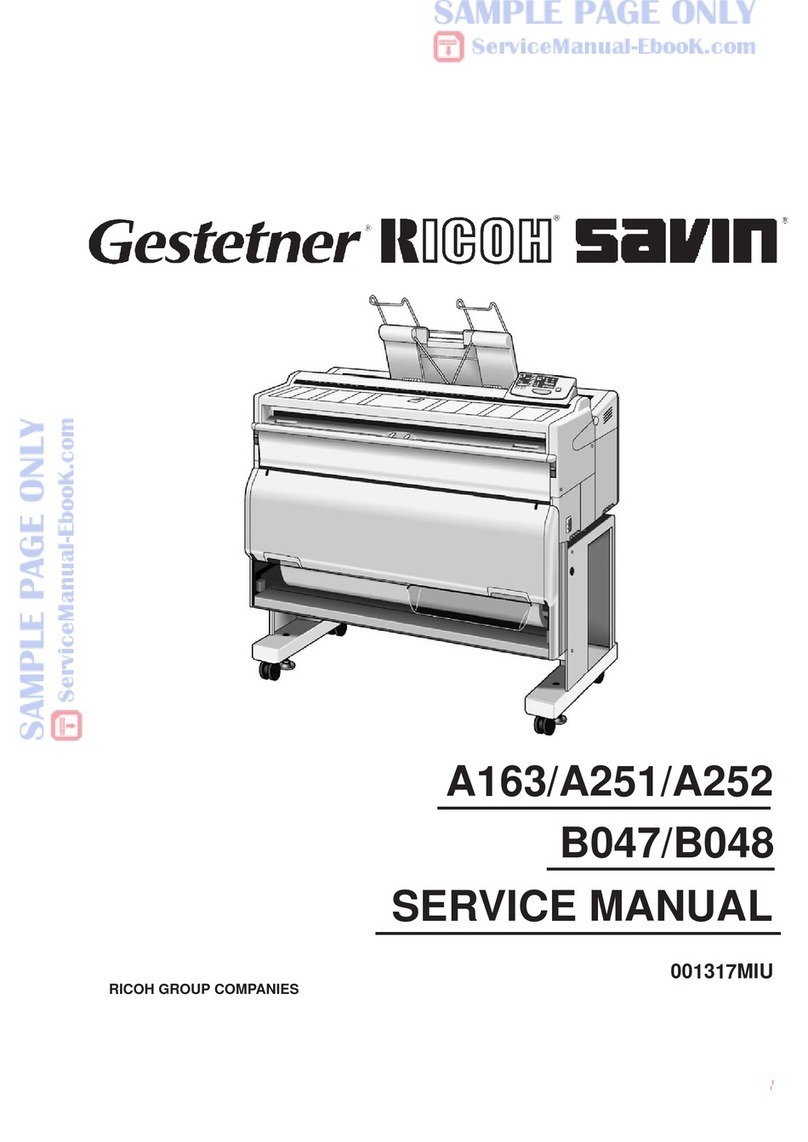 Ricoh A163 Service manual
