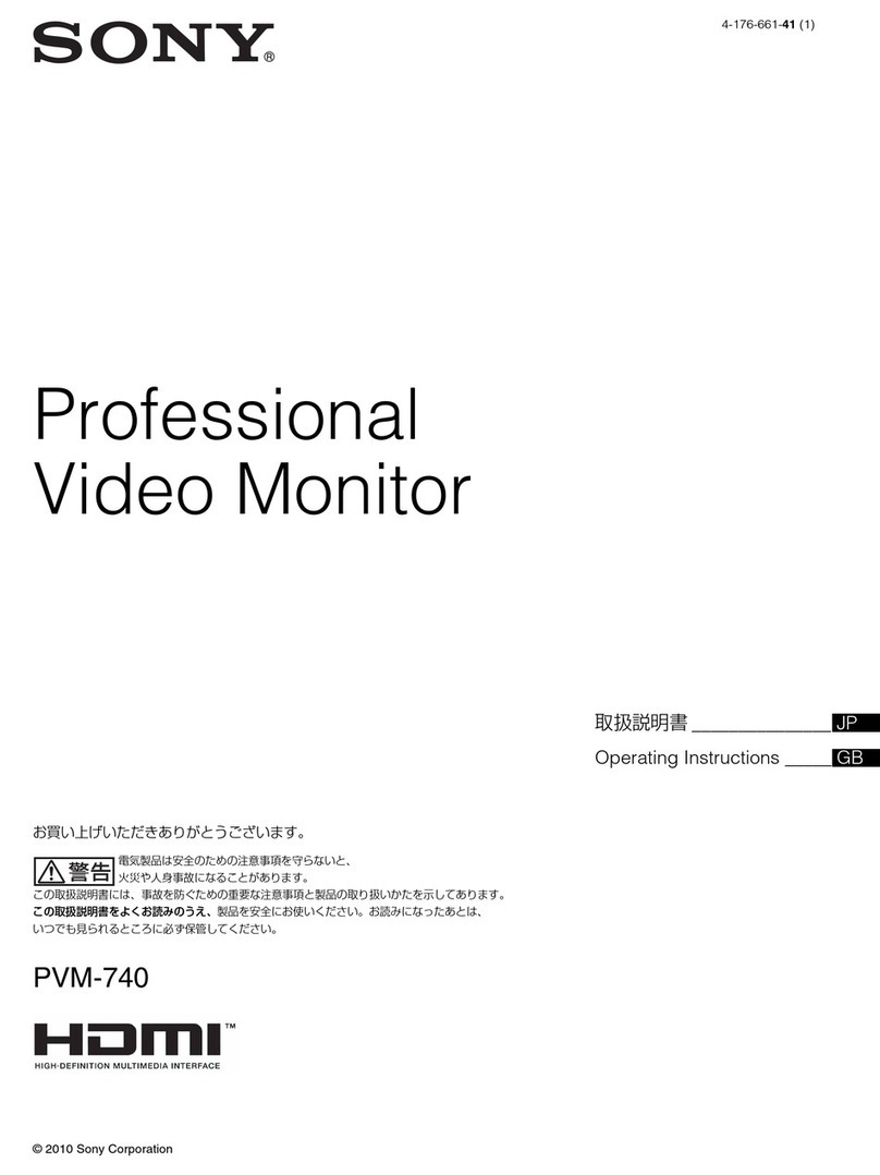 Sony PVM-740 User manual Sony PVM-740 User manual