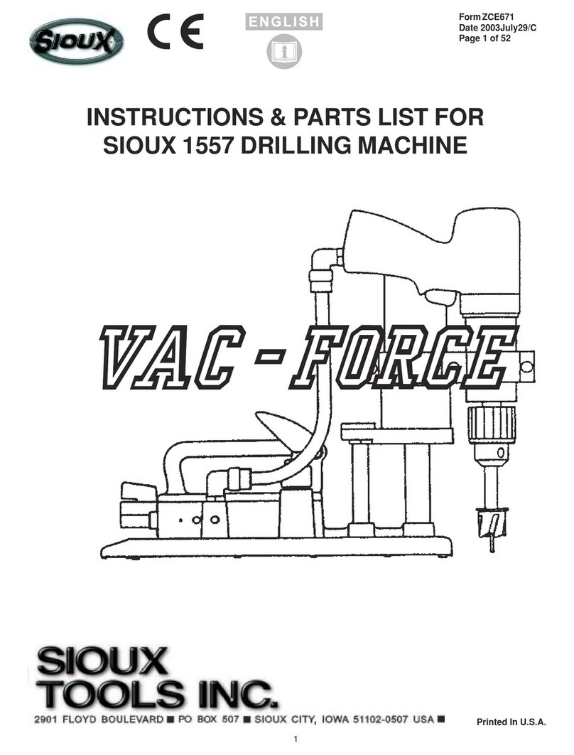 Sioux Tools VAC-FORCE 1557 instruction manual