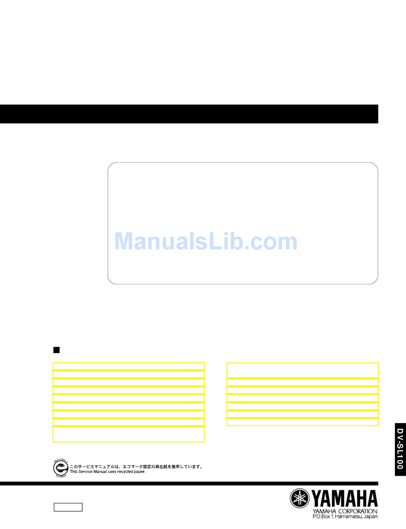 Yamaha DV-SL100 Service manual