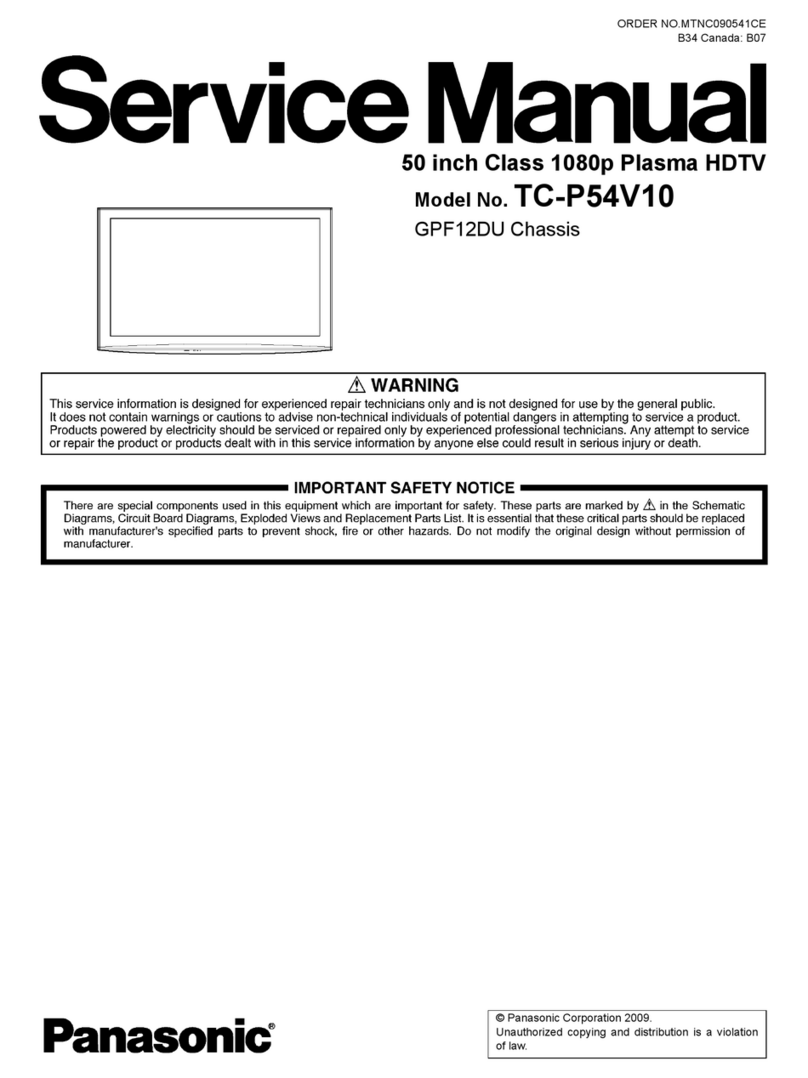 Panasonic TC-P54V10 - Viera 54" Full HD 1080p User manual