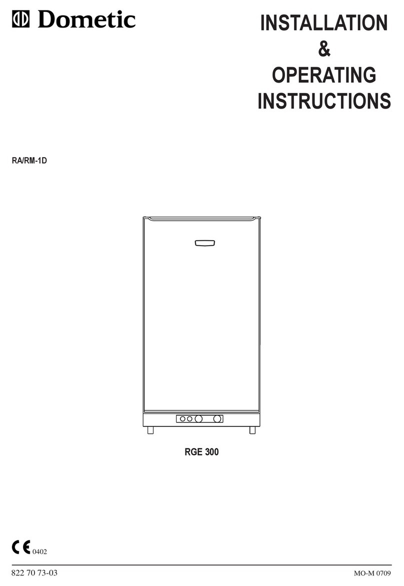 Dometic RGE 300 User manual