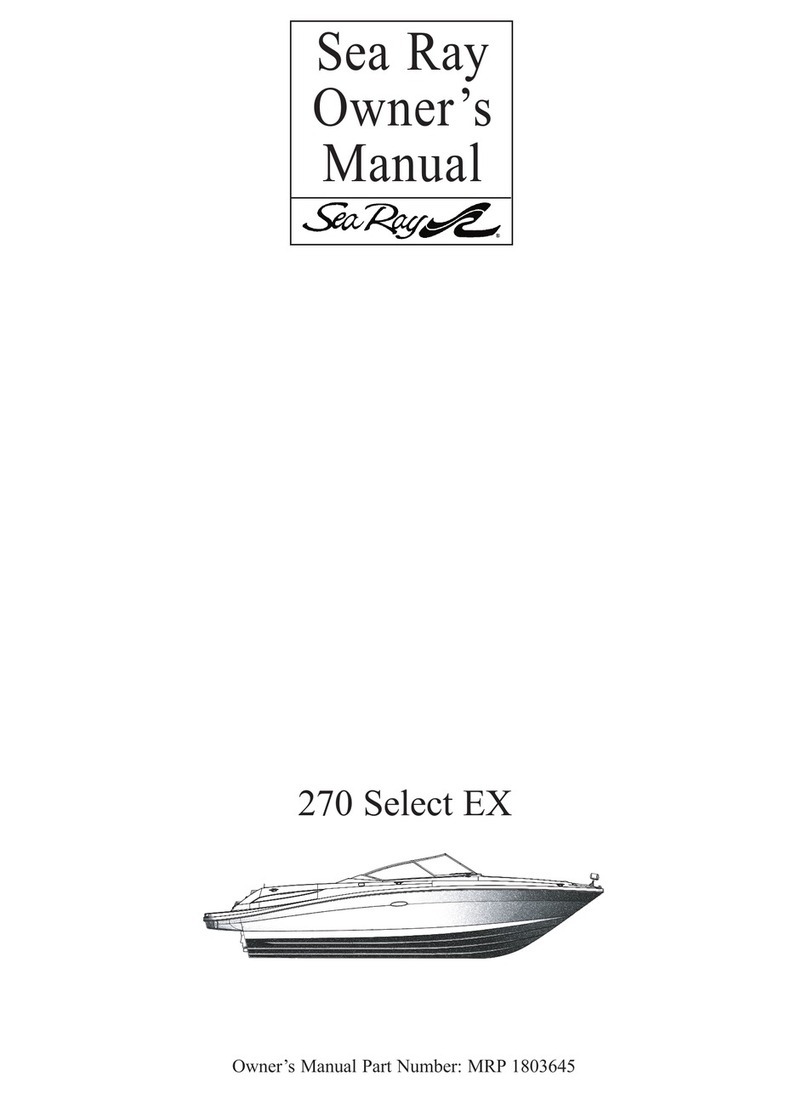 Sea Ray 270 Select EX owner's manual