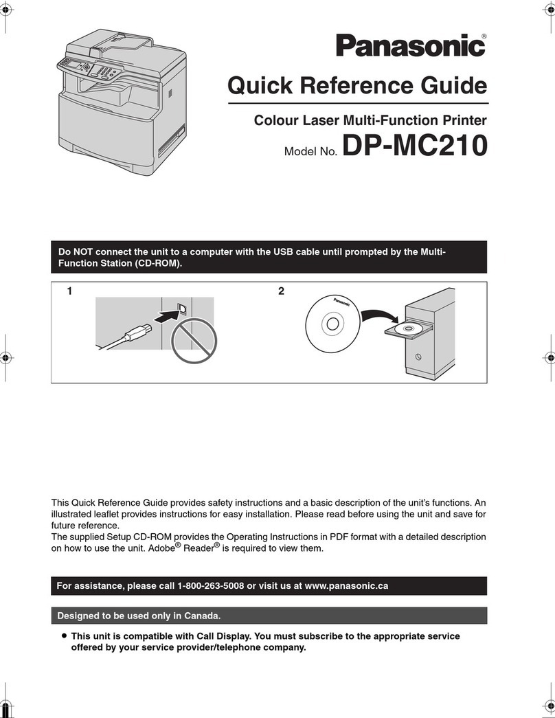 Panasonic DP-MC210 User manual