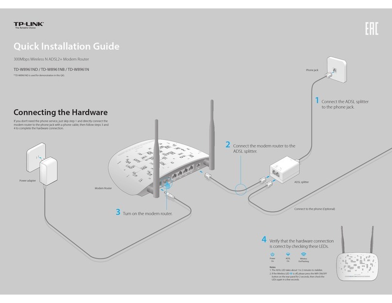 TP-Link TD-W8961ND User manual