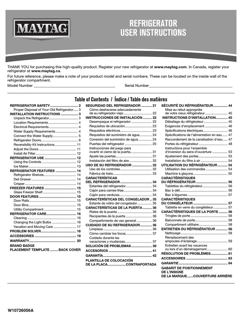 Maytag MRT711BZDH User manual