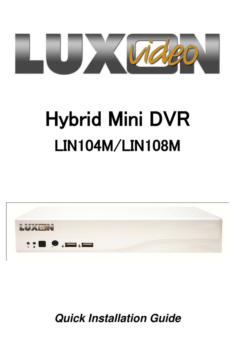 Luxon Video LIN104M Quick installation guide