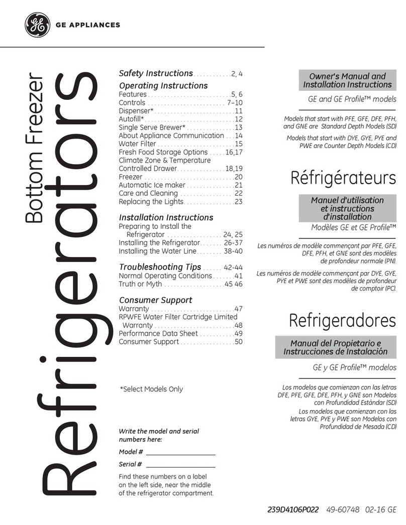 GE Profile Series Operating instructions