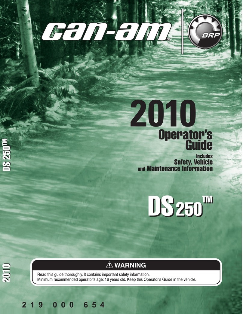 Can-Am DS250 User manual Can-Am DS250 User manual
