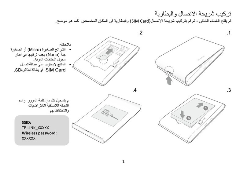 TP-Link M7350 Quick installation guide