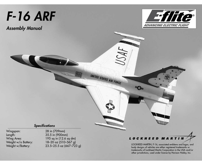 E-FLITE F-16 ARF Assembly manual