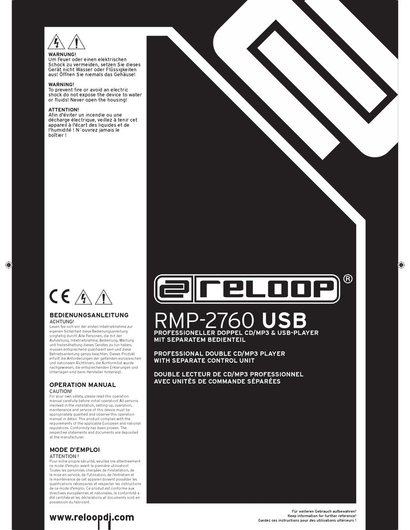 Reloop RMP-2760 b Operation manual
