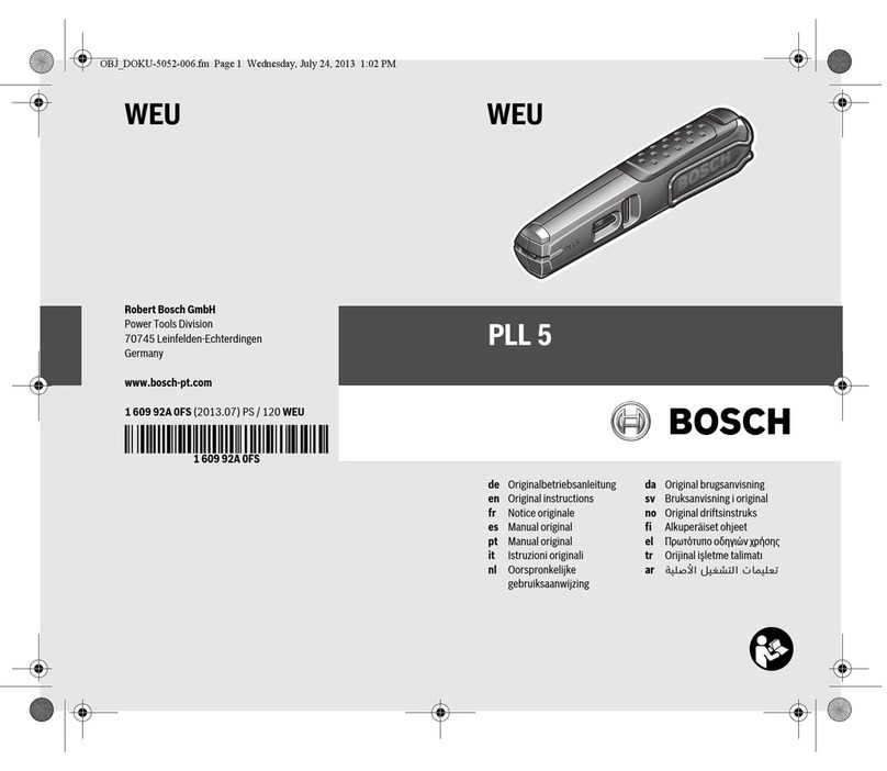 Bosch PLL 5 Original instructions